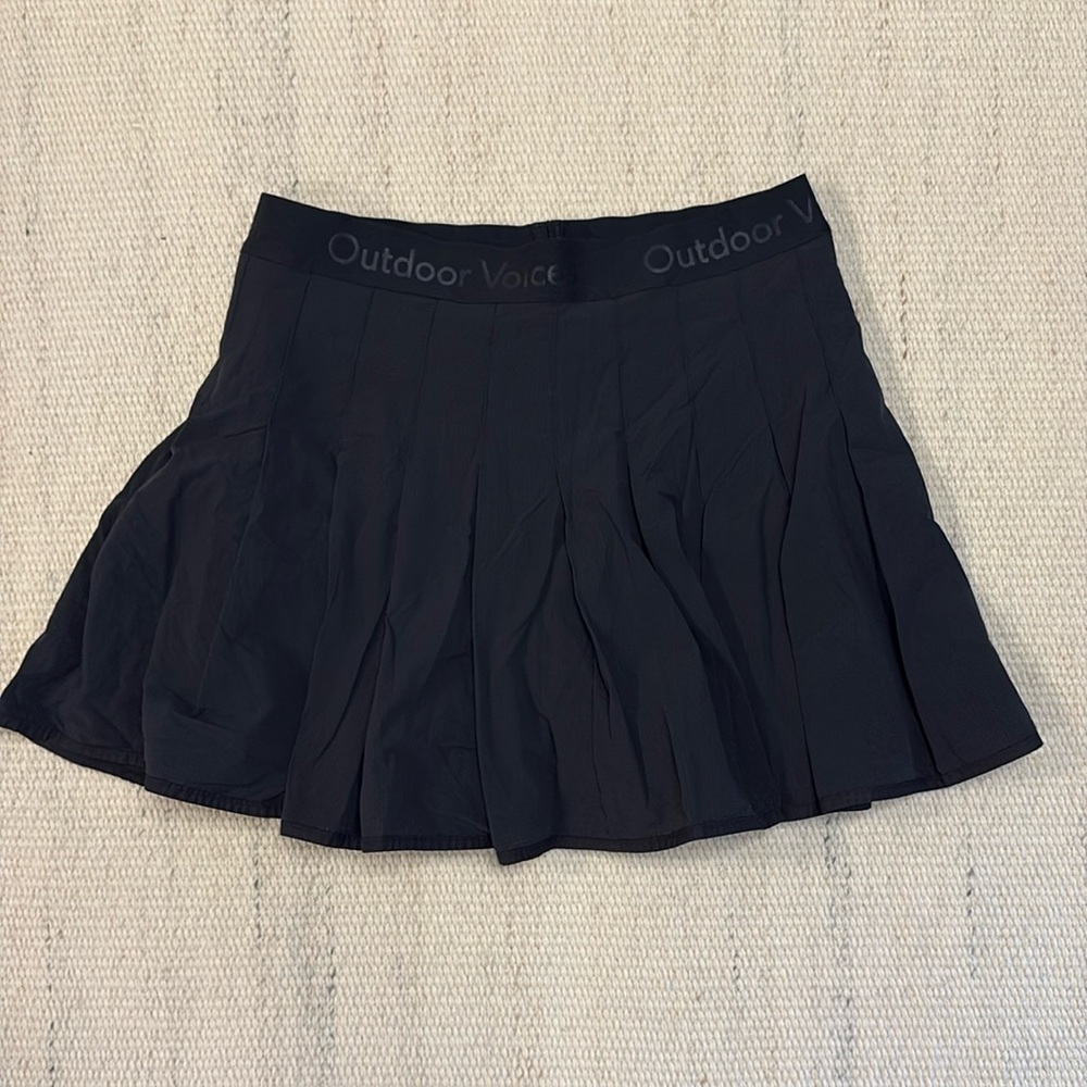 Outdoor Voices Pleated Black Skirt - Size Medium
